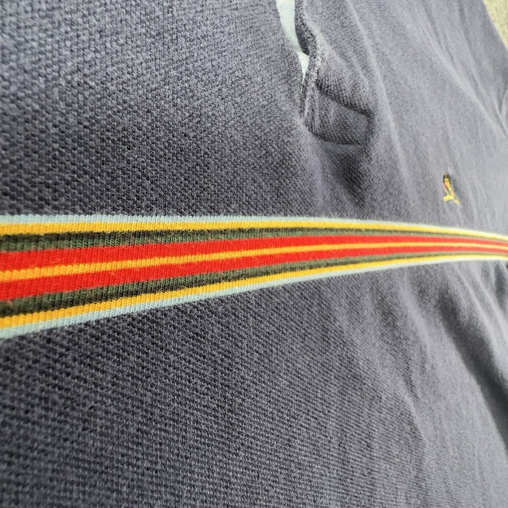 Tommy Hilfiger Men's Polo Shirt Blue Size XL 100% Cotton VTG Fade Y2K EUC - Picture 4 of 13